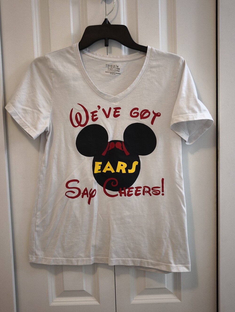 Disney Women's V-Neck Graphic Tee - We've Got Ears Say Cheers